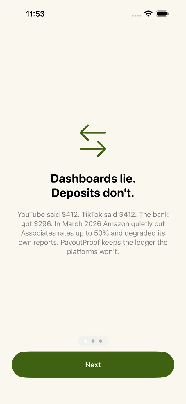 PayoutProof screenshot 1
