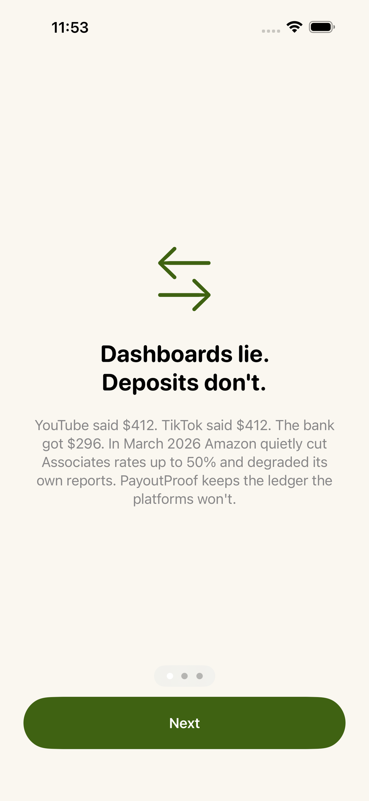 PayoutProof screenshot 1 of 8