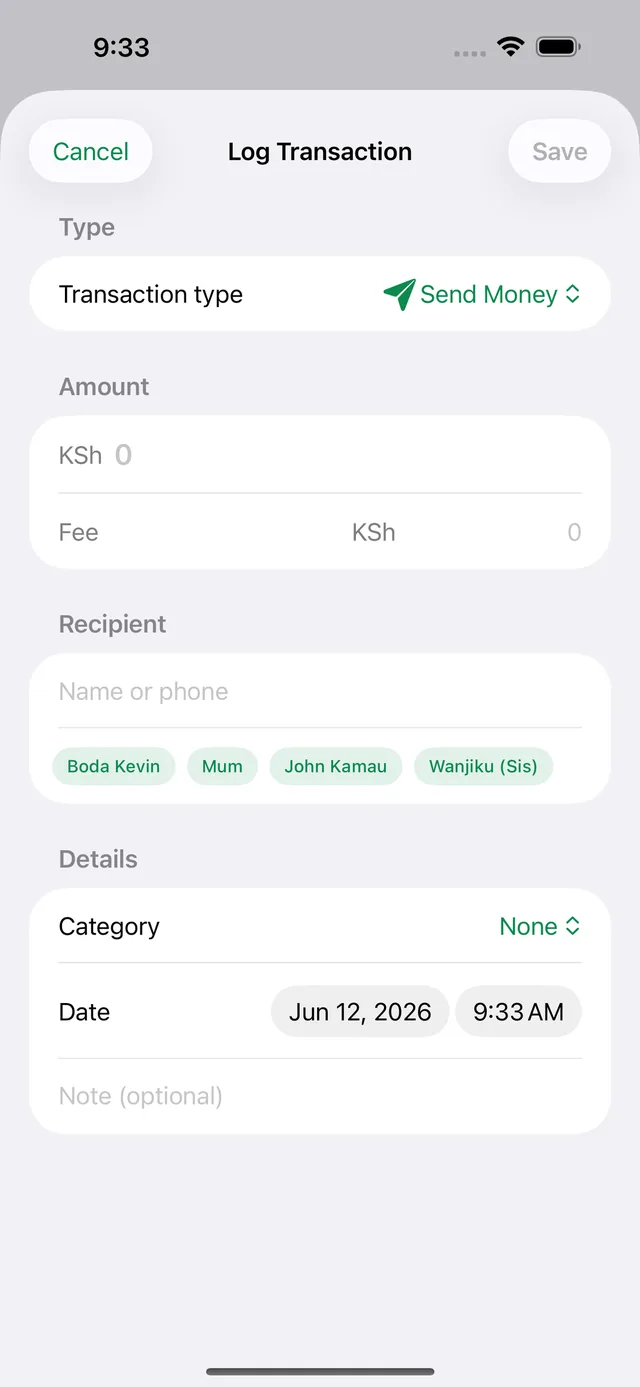 PesaLog screenshot 8