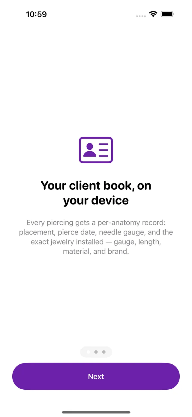 PierceBook screenshot 1