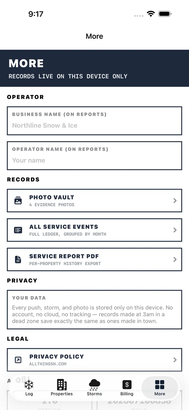PlowLog screenshot 8
