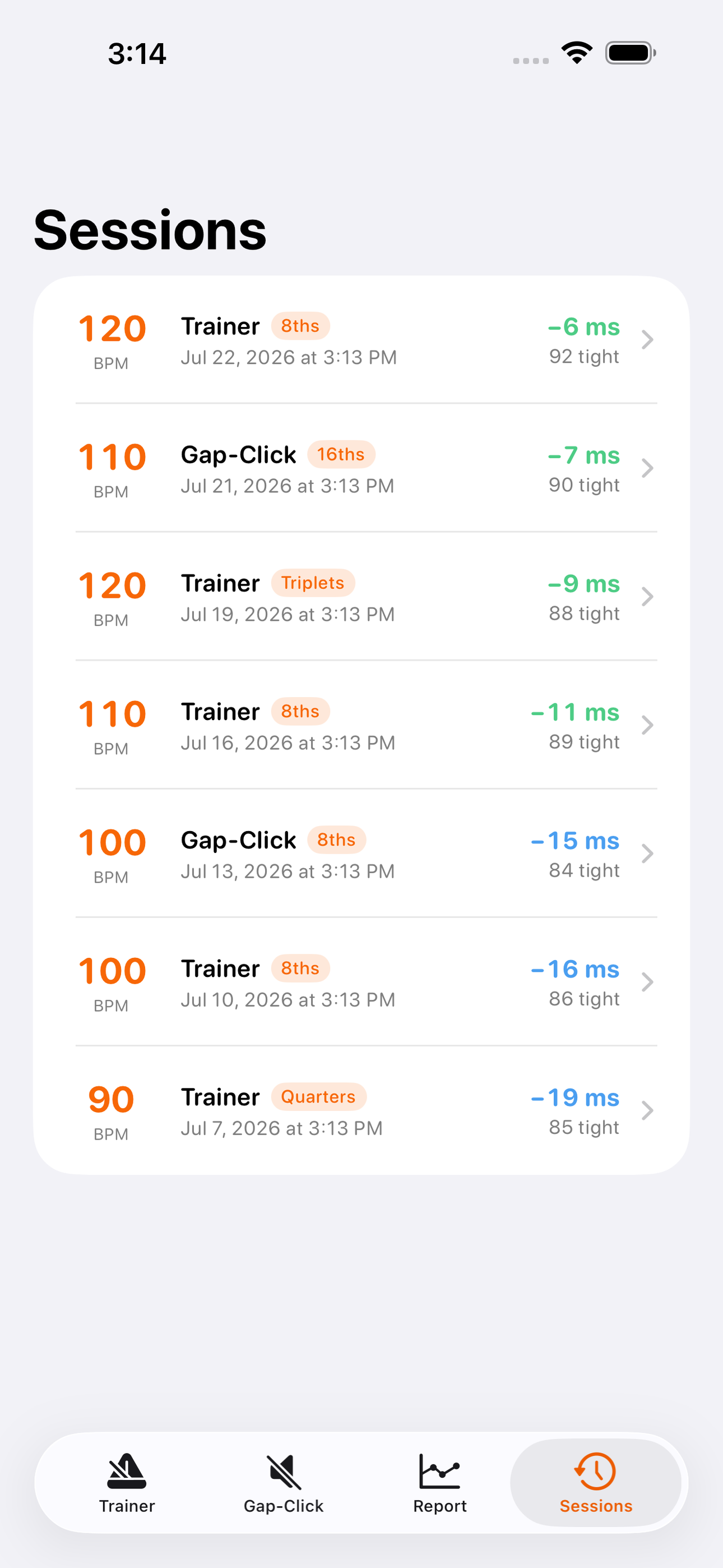 PocketClock: Timing Trainer screenshot 8 of 8
