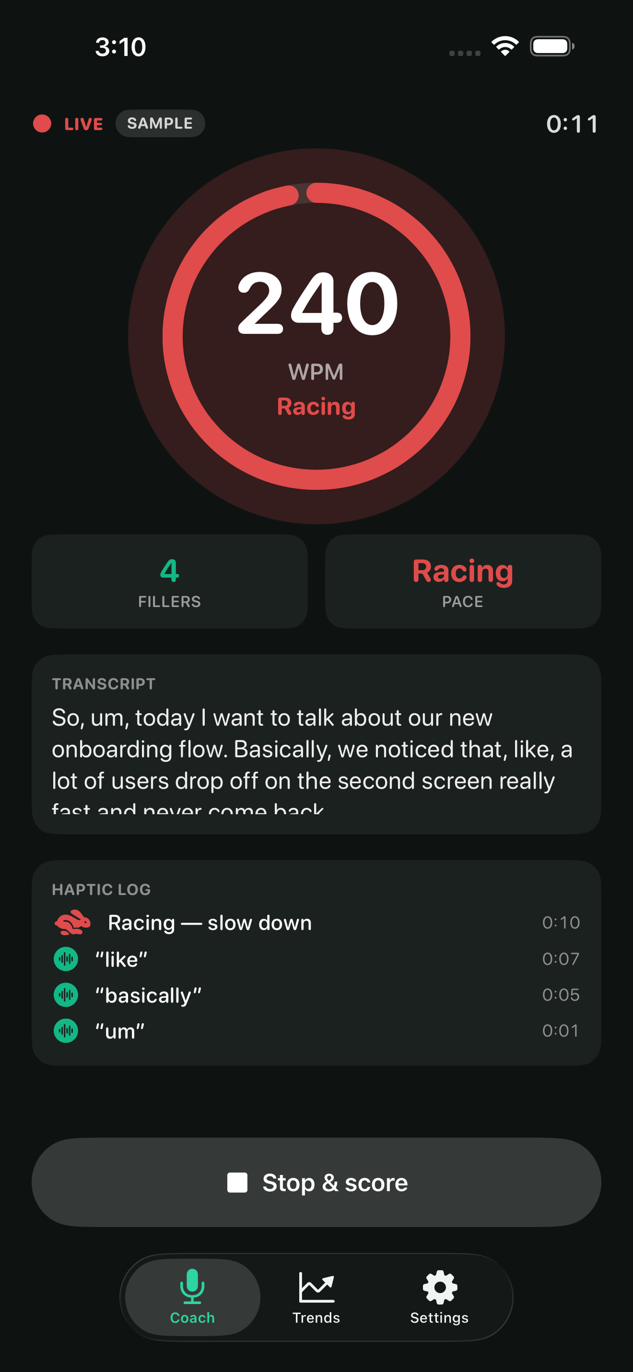 Podium: Speech Coach screenshot 4 of 8