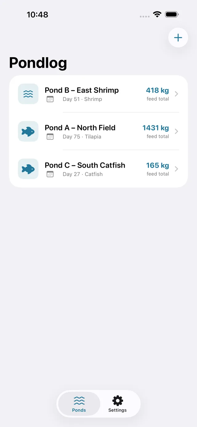 Pondlog screenshot 8