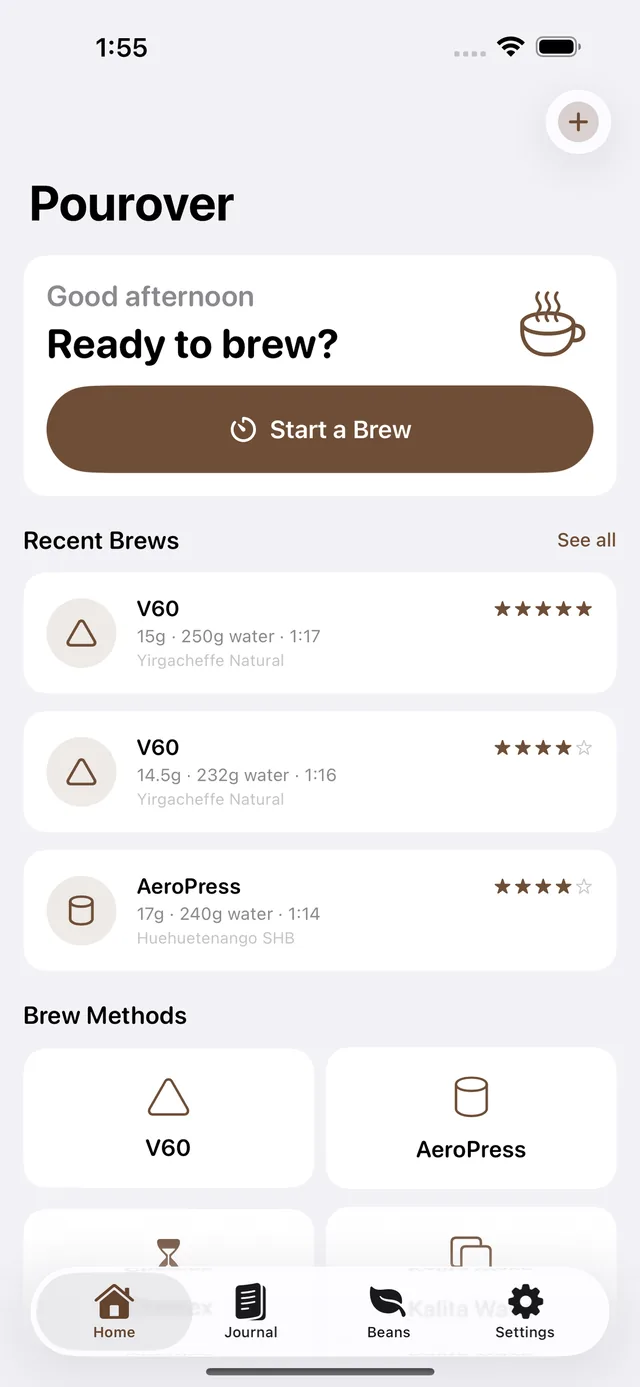 Pourover screenshot 3