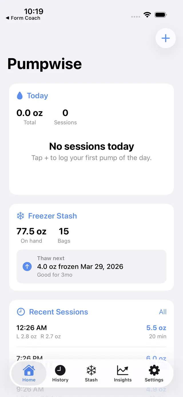 Pumpwise screenshot 1
