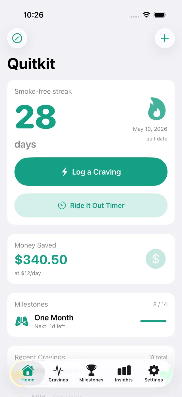 Quitkit screenshot 1