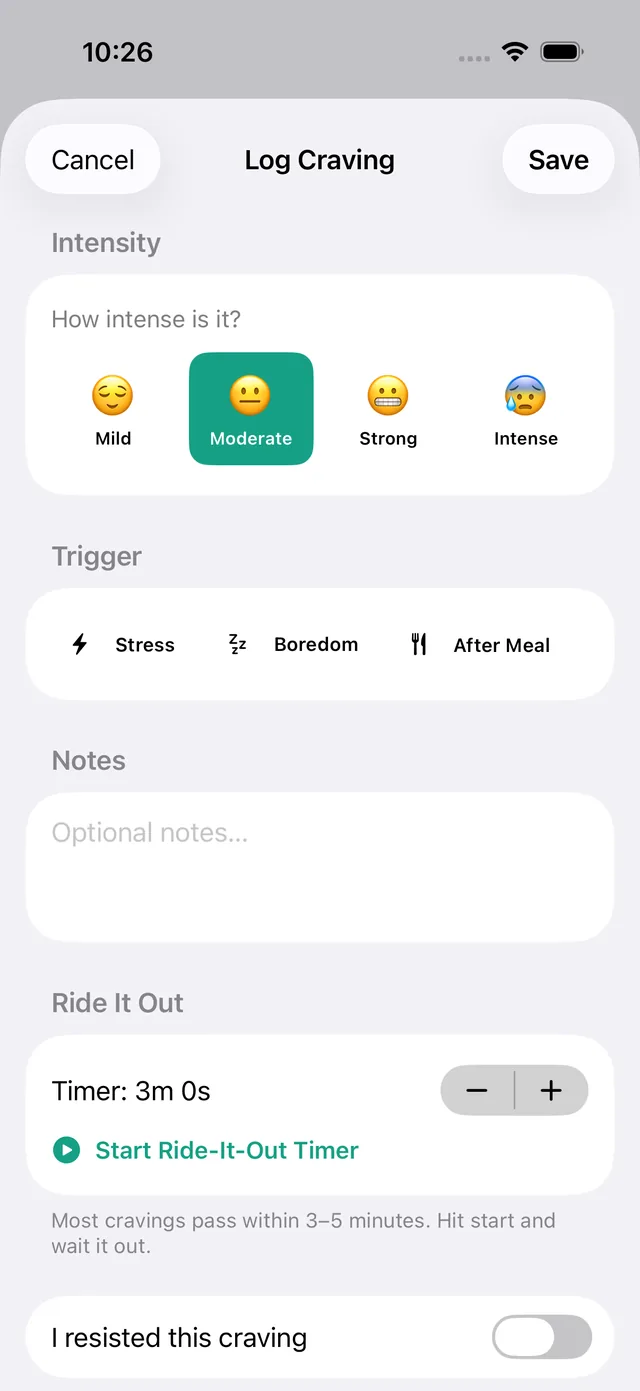 Quitkit screenshot 2
