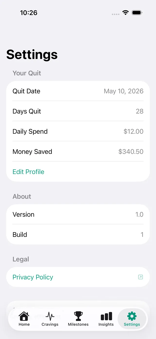 Quitkit screenshot 3