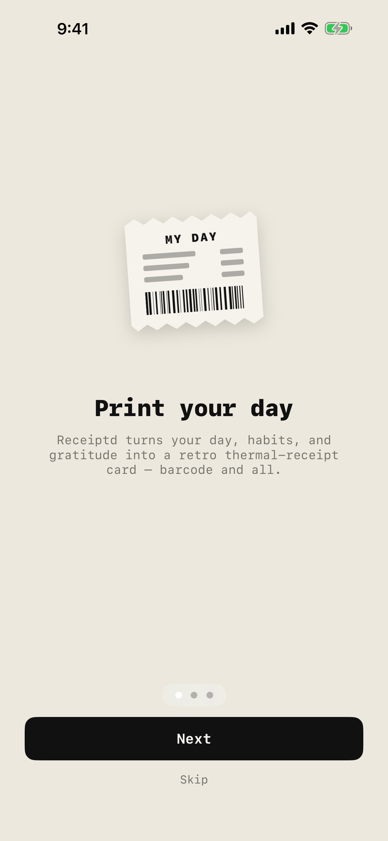 Receiptd screenshot 1 of 3