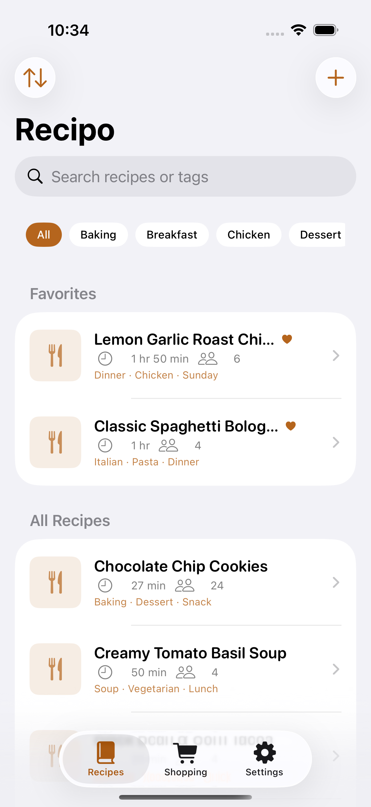 Recipo screenshot 1 of 7