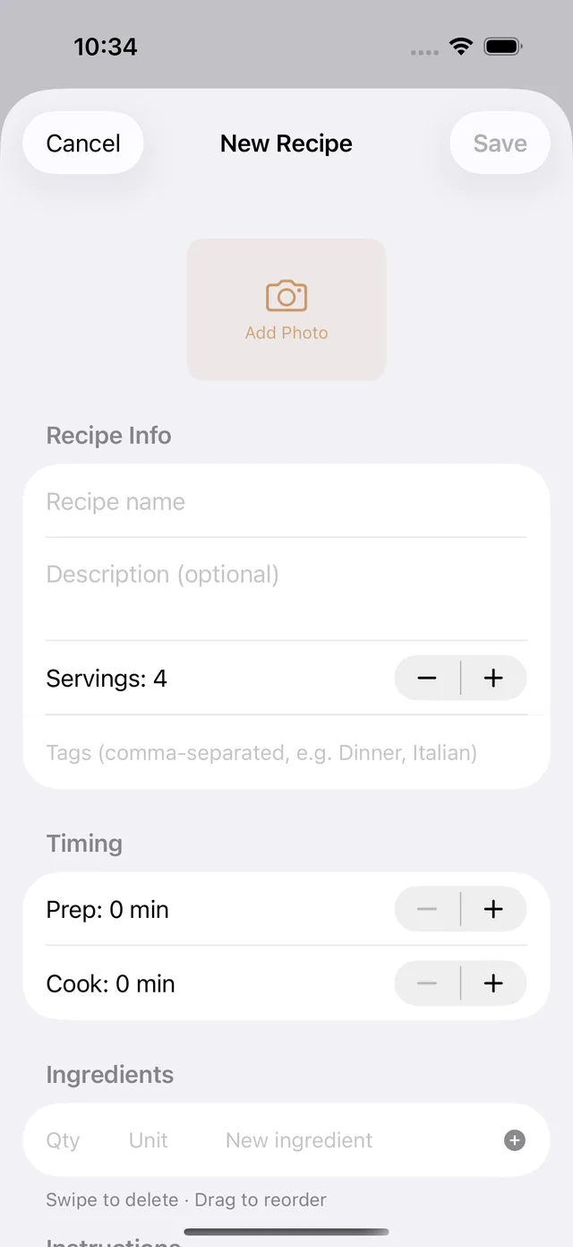 Recipo screenshot 2