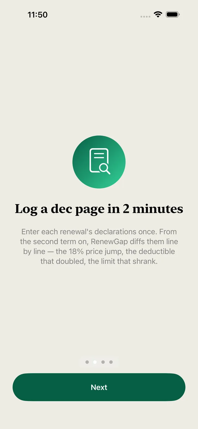 RenewGap screenshot 2