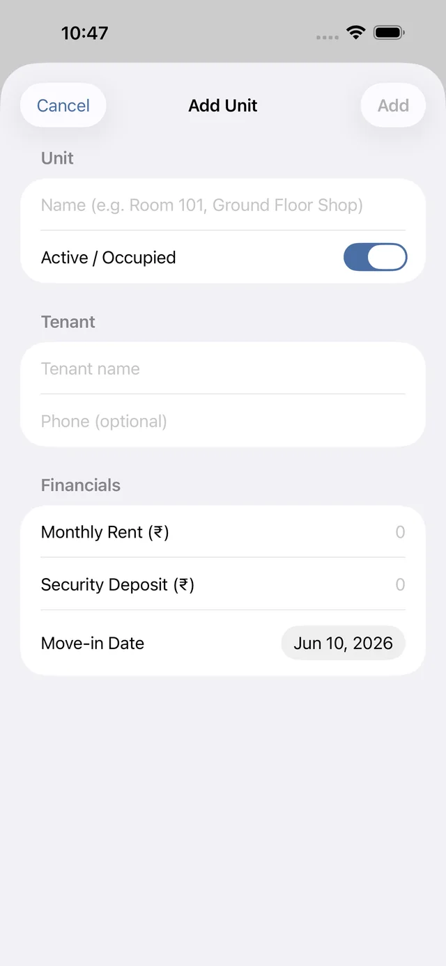 Rentroll screenshot 7