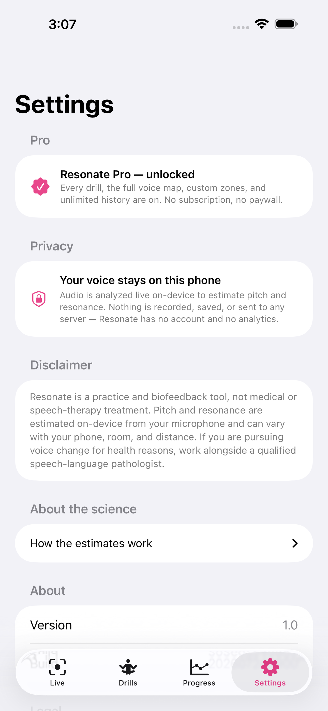 Resonate: Voice Trainer screenshot 6 of 8