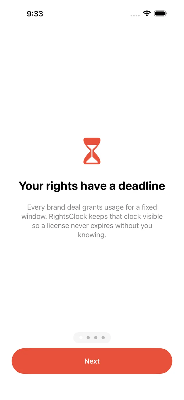 RightsClock screenshot 1