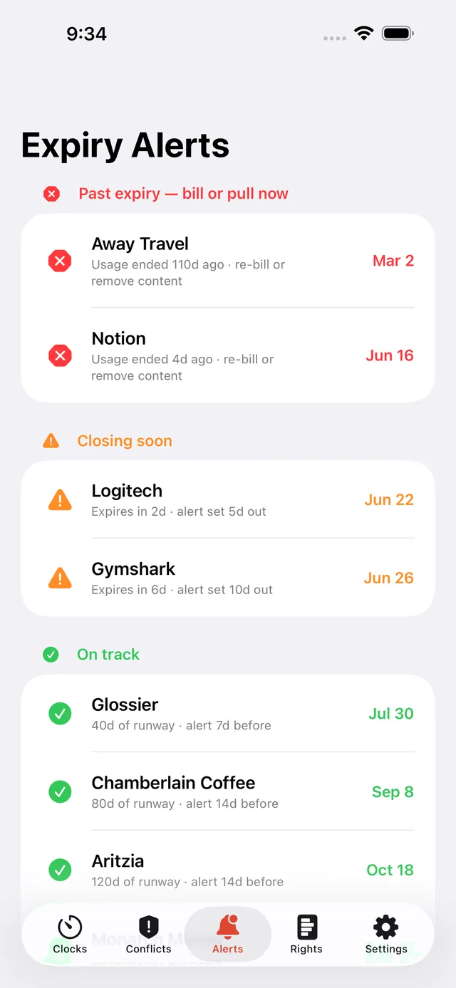 RightsClock screenshot 6