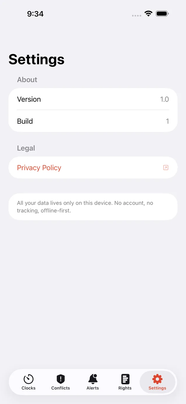 RightsClock screenshot 8