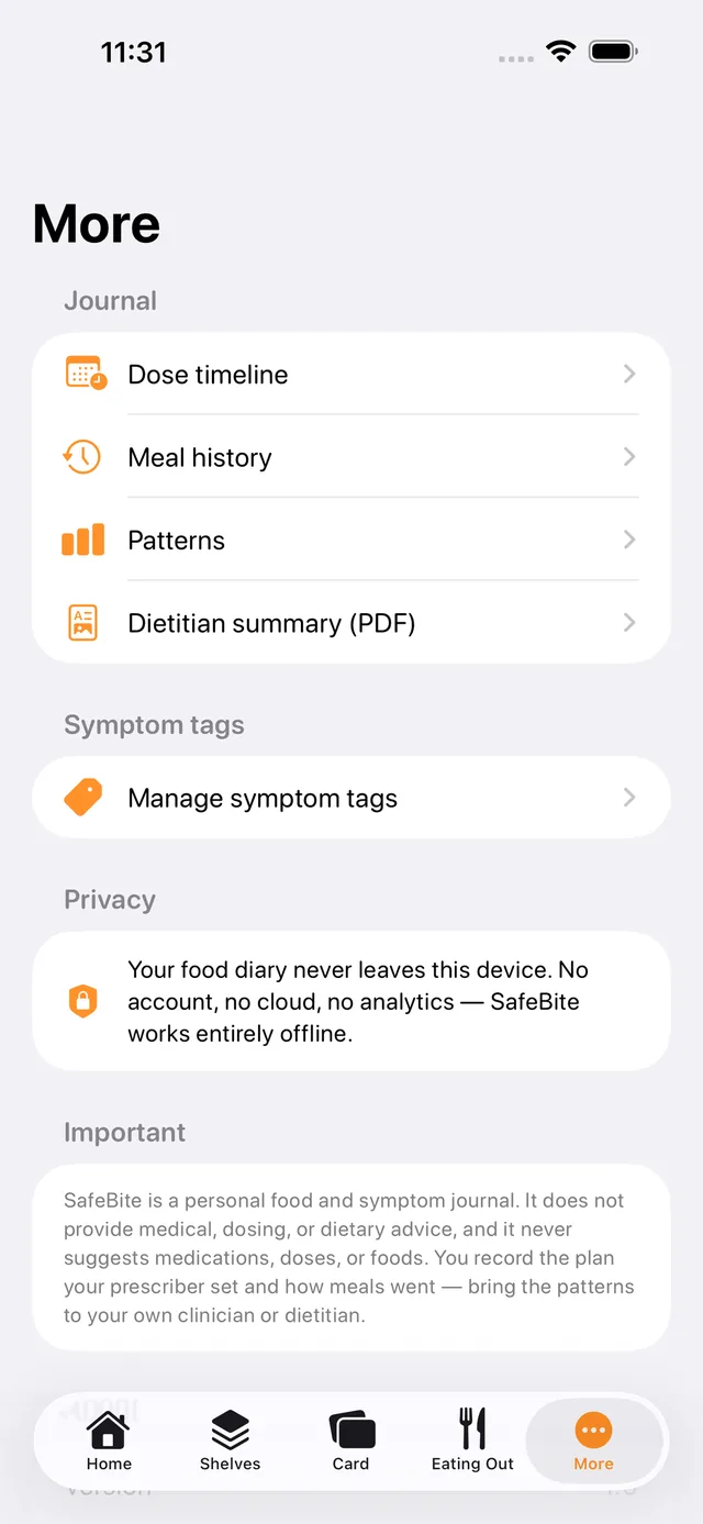SafeBite screenshot 8