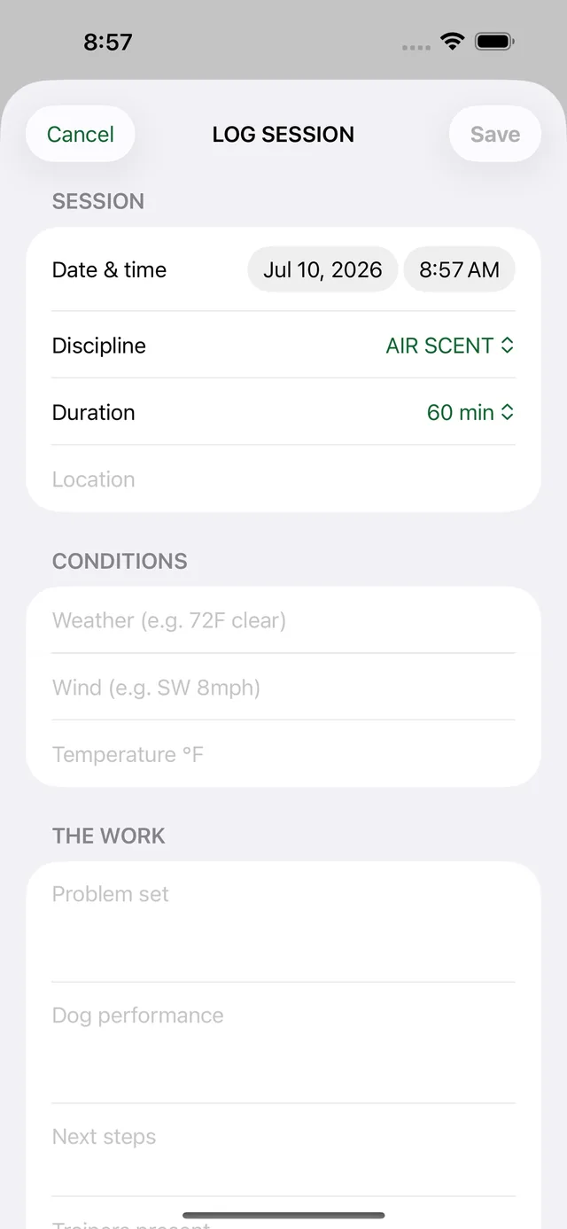 SAR K9 Log screenshot 7