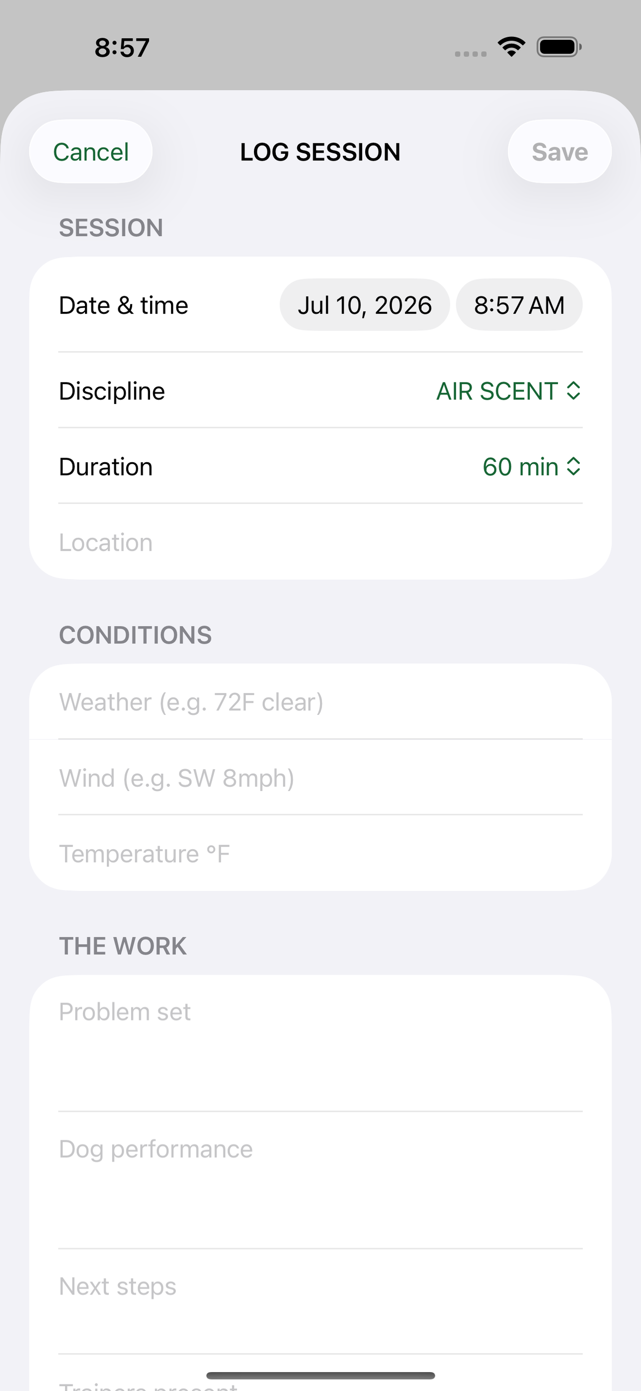 SAR K9 Log screenshot 7 of 8