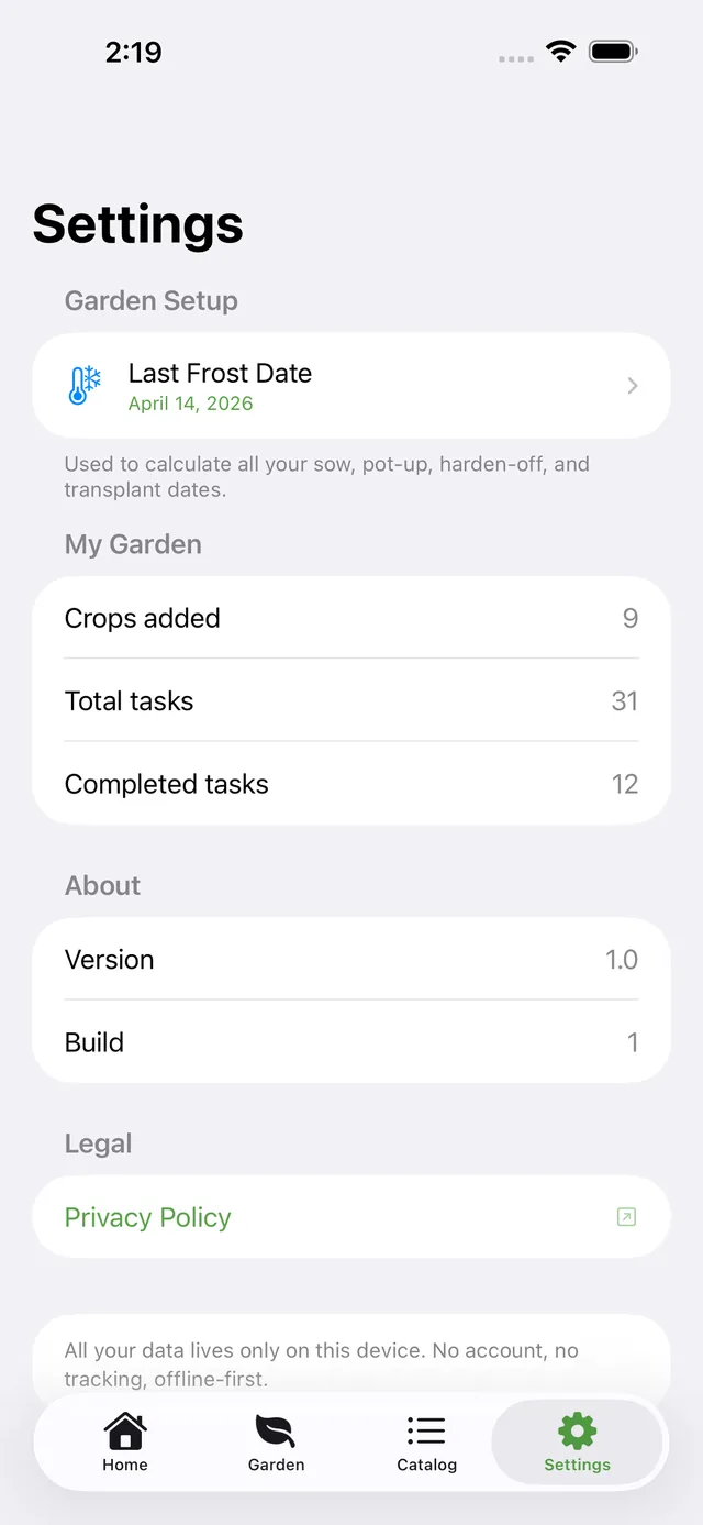 Seedstart screenshot 7