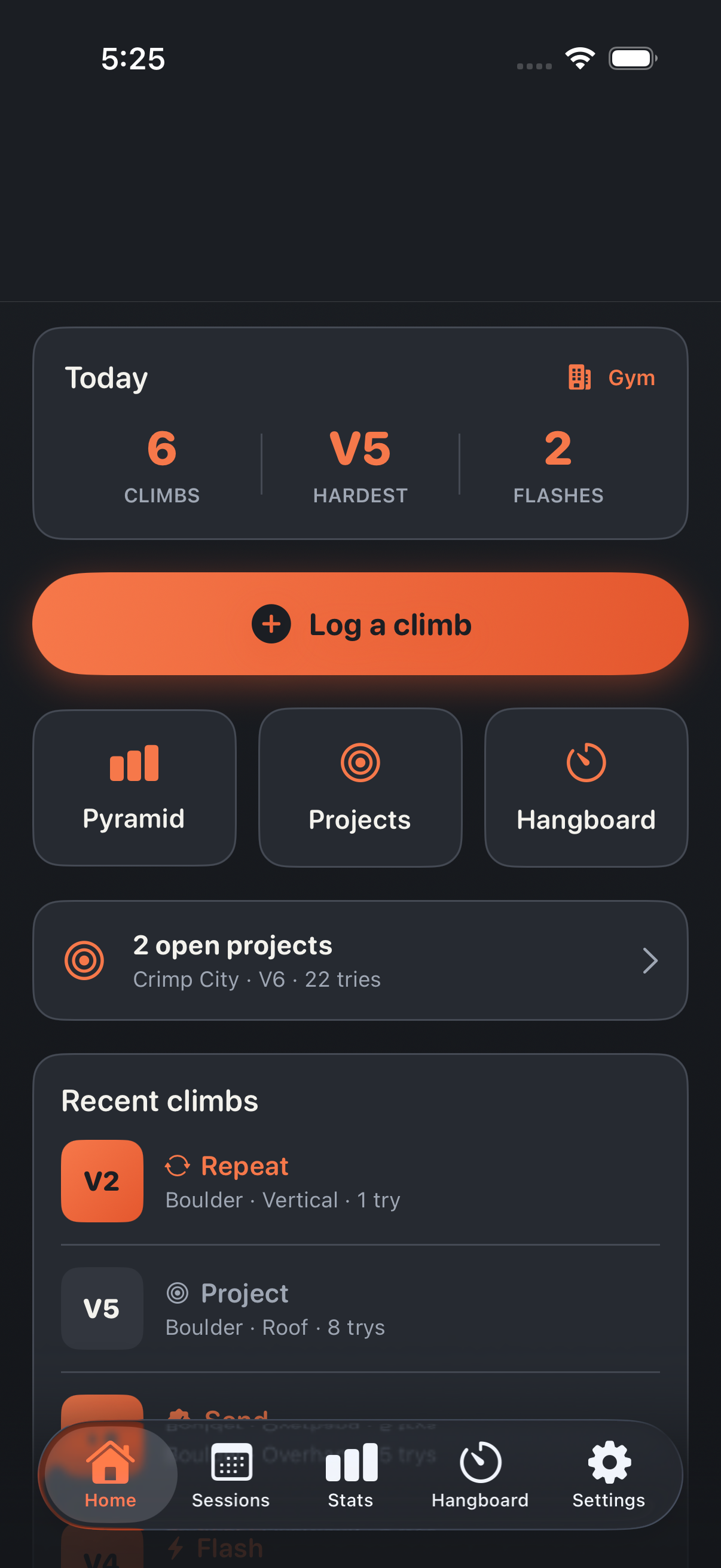 Sendlog Climbing Log screenshot 1 of 6