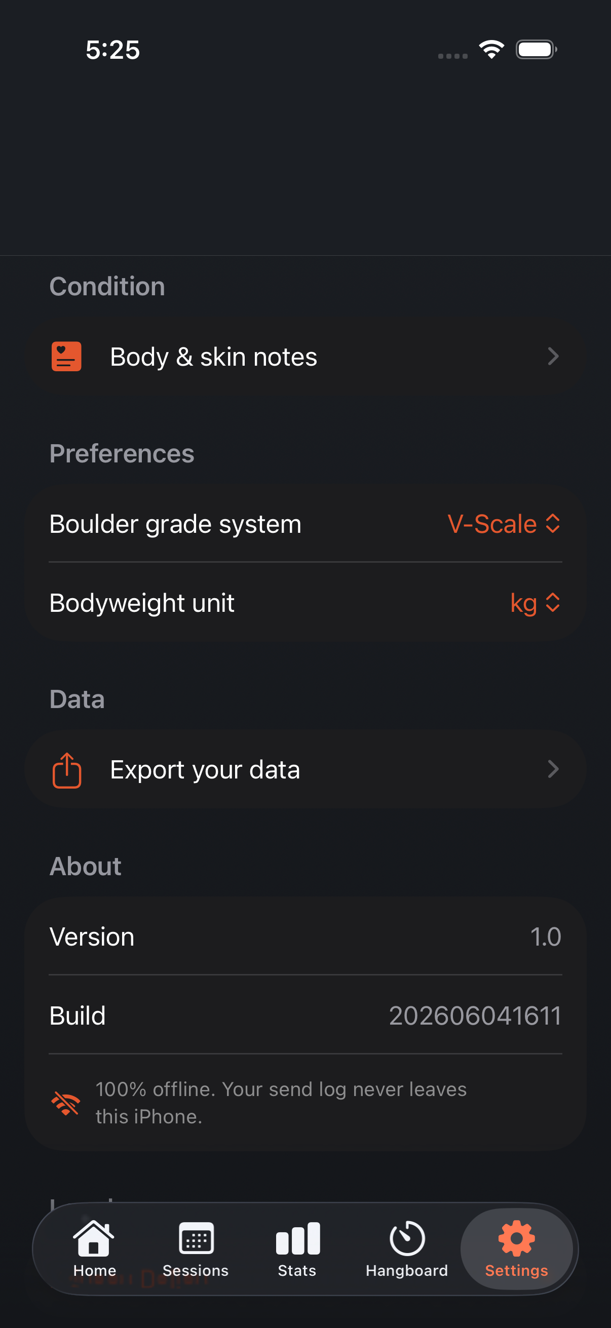 Sendlog Climbing Log screenshot 2 of 6