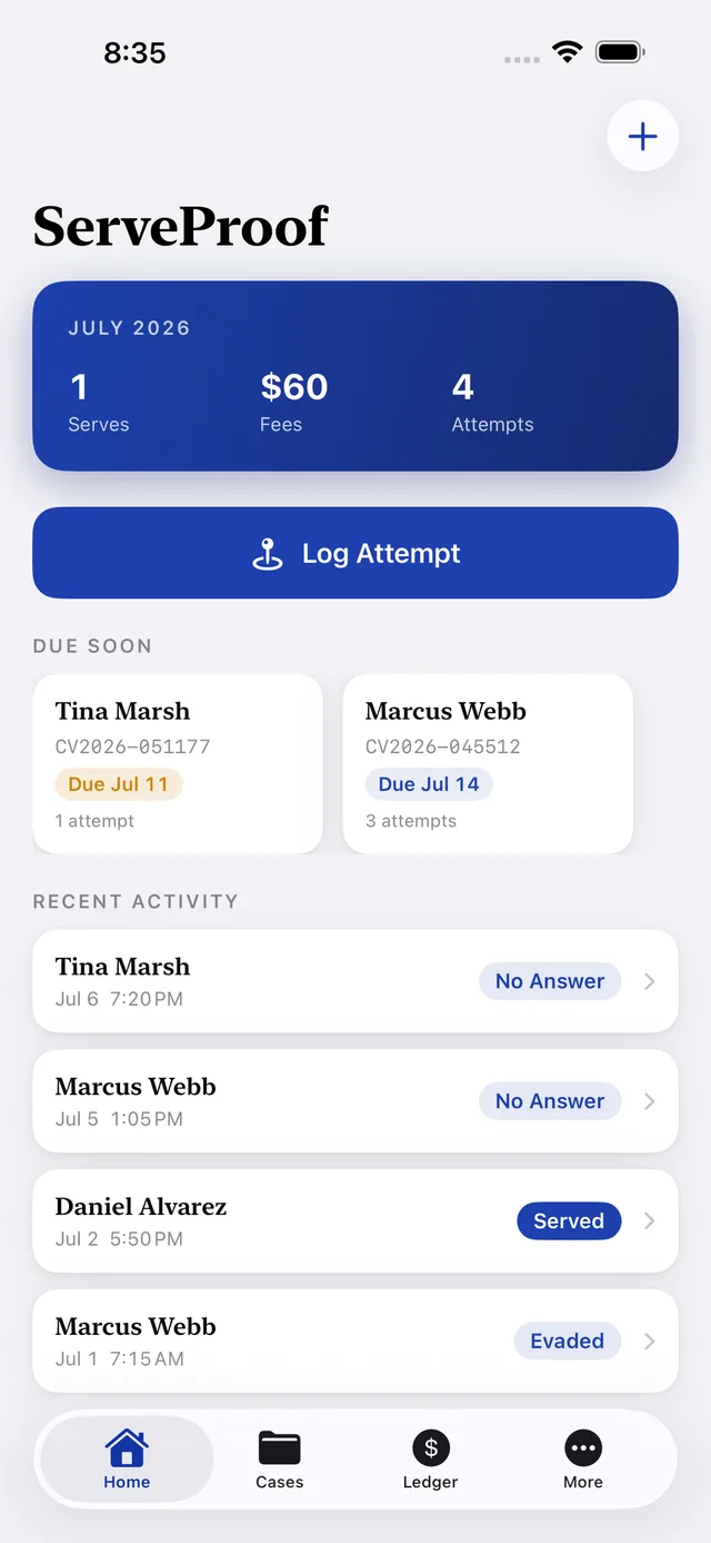 ServeProof screenshot 3