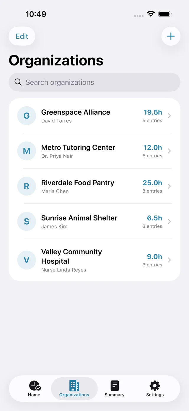 Servicehours screenshot 5
