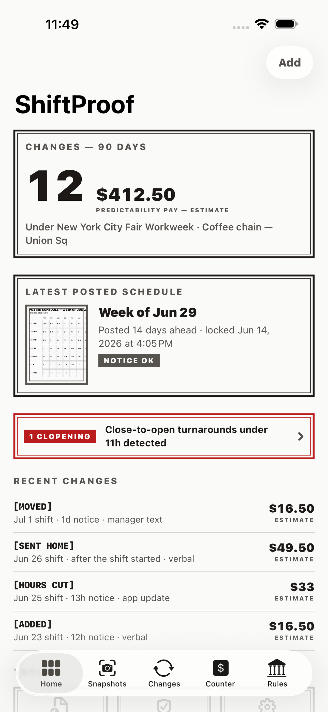 ShiftProof screenshot 3 of 8