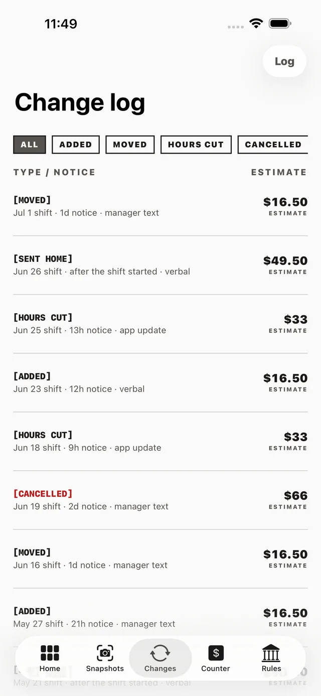 ShiftProof screenshot 6