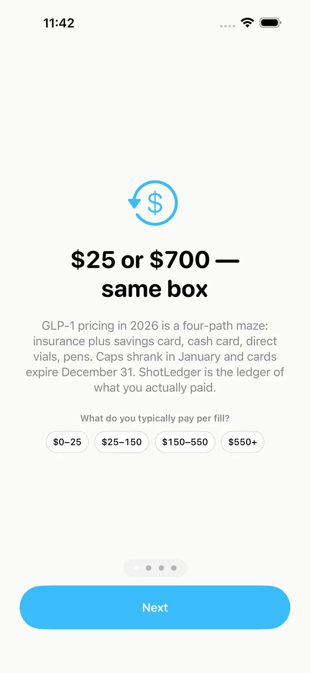 ShotLedger screenshot 1