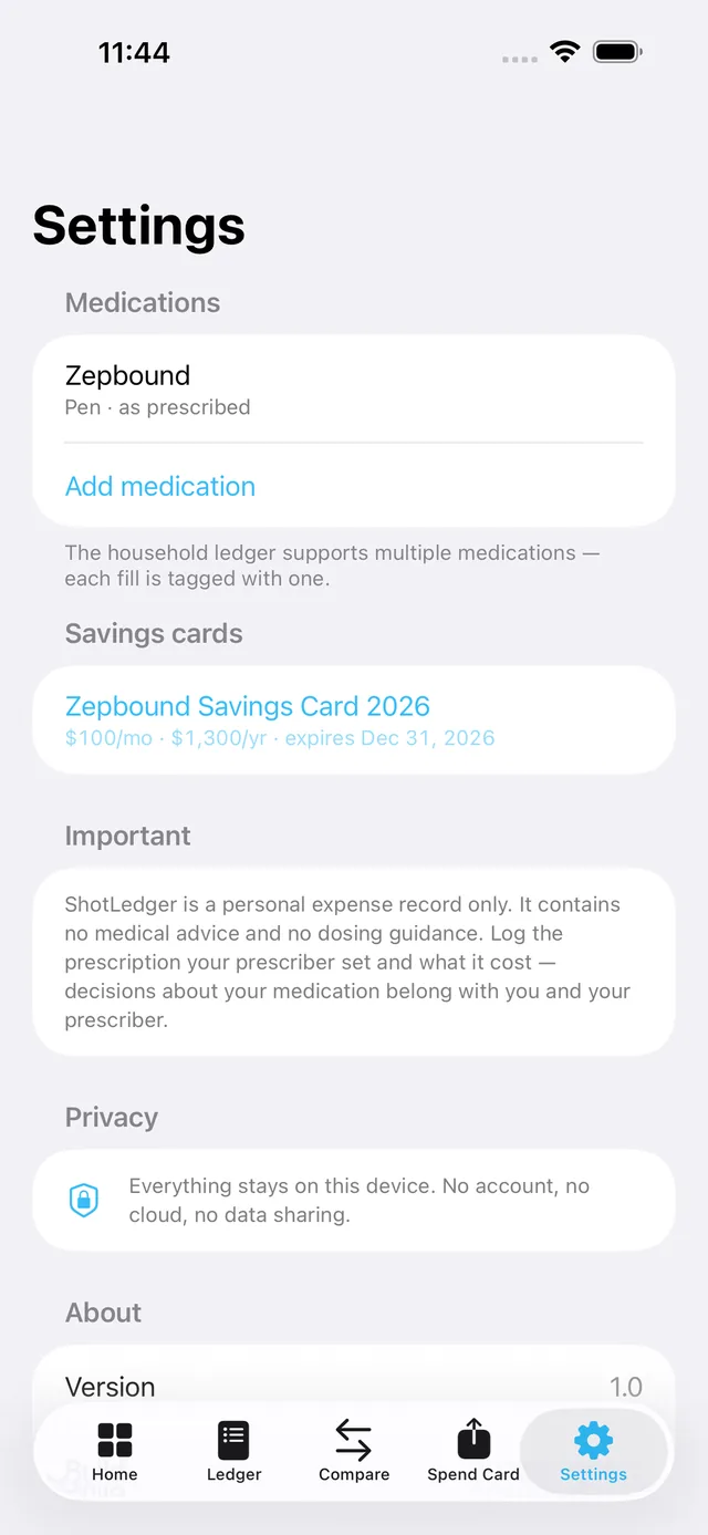 ShotLedger screenshot 8