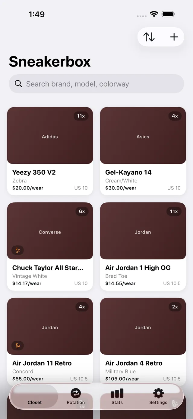 Sneakerbox screenshot 3