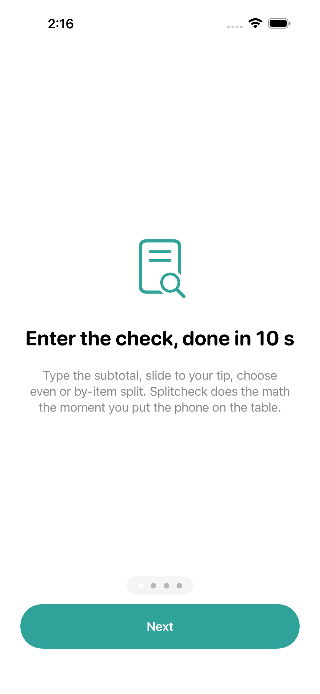 Splitcheck screenshot 1 of 8