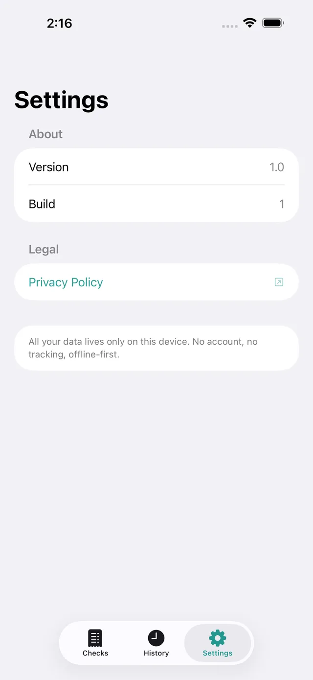 Splitcheck screenshot 6