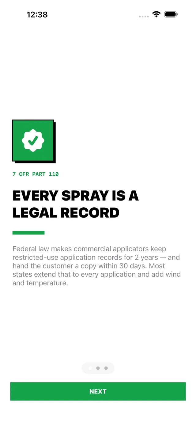 SprayLog screenshot 1