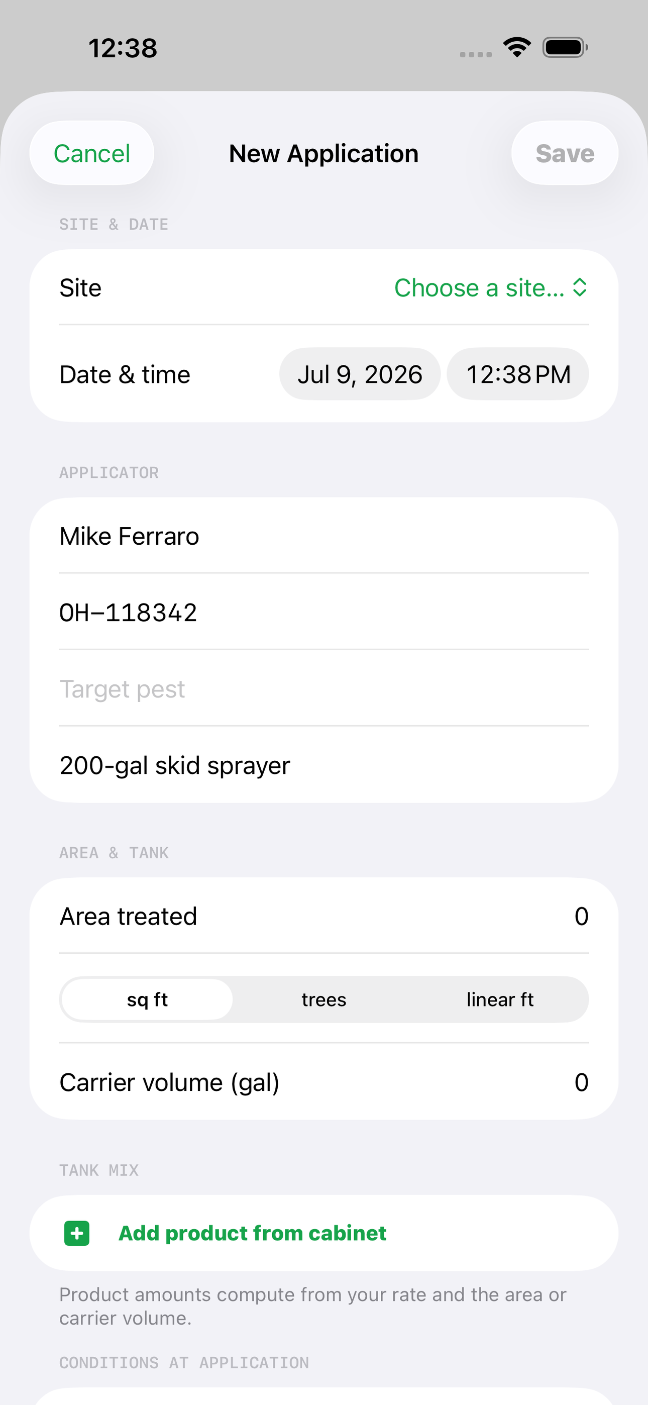 SprayLog screenshot 7 of 8