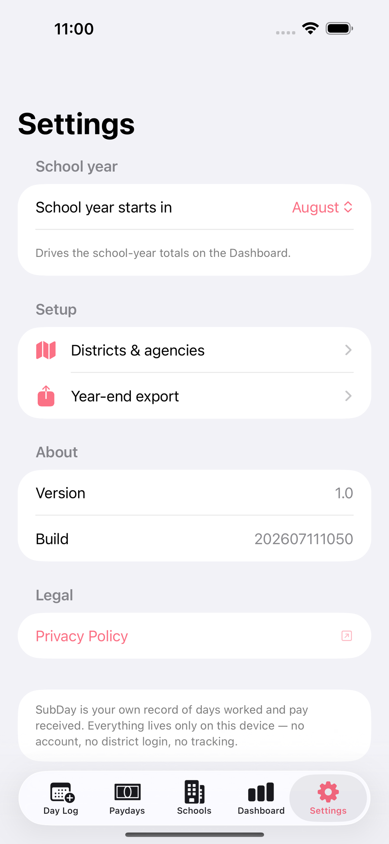 SubDay screenshot 8 of 8