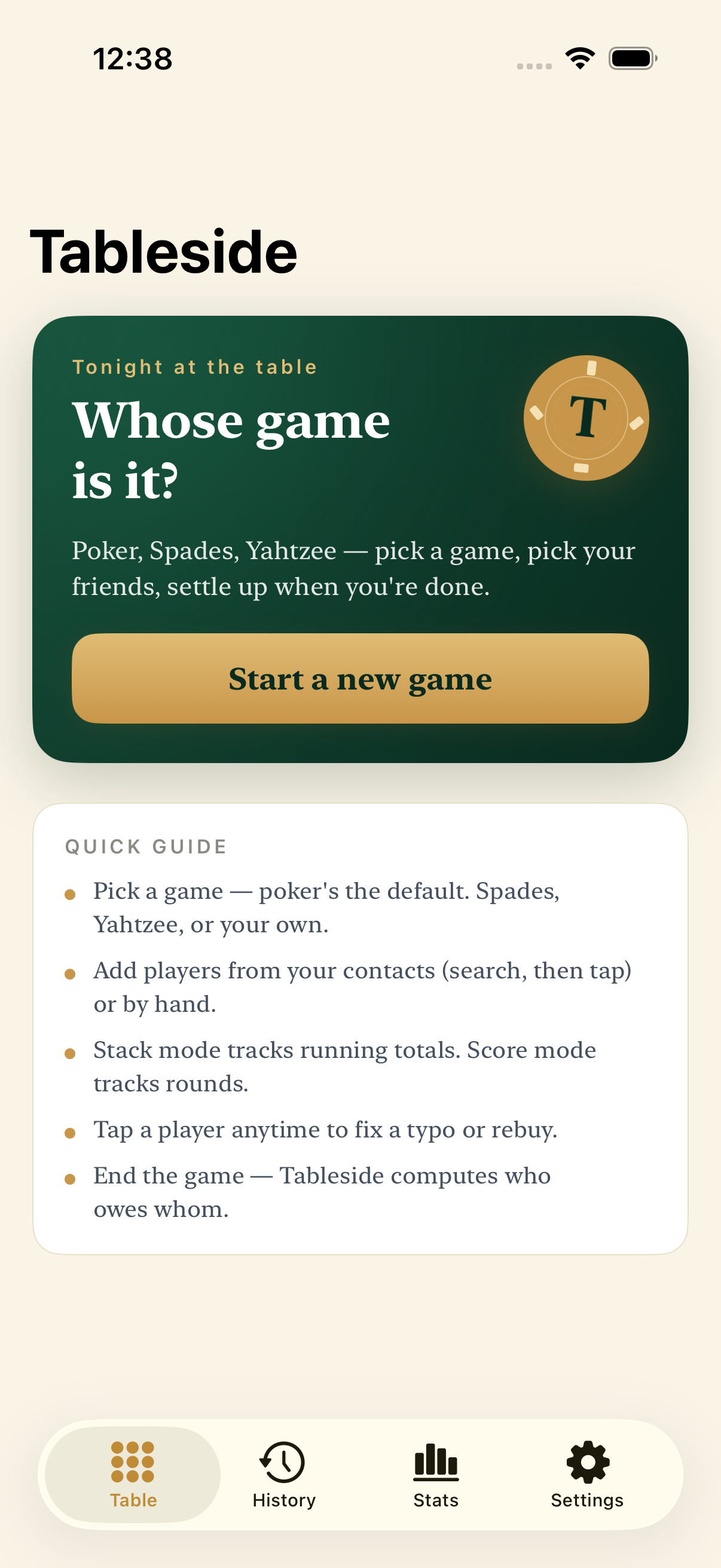 Tableside screenshot 4 of 8
