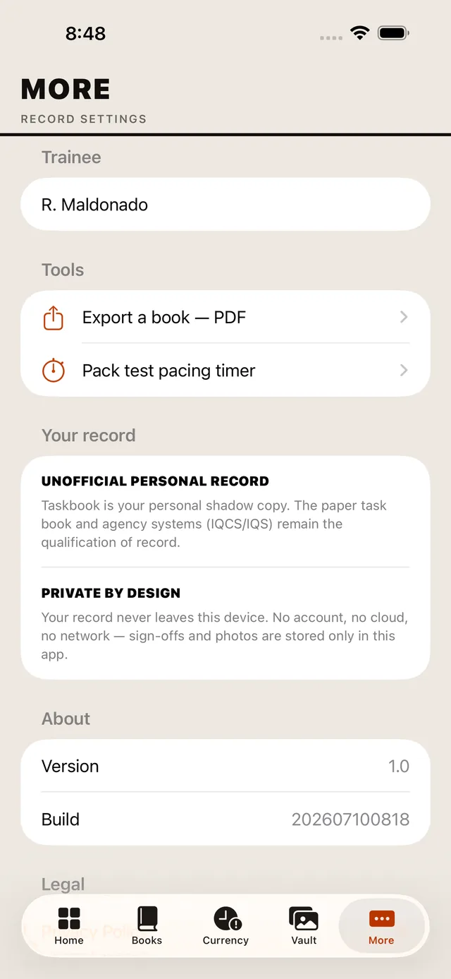 Taskbook screenshot 6