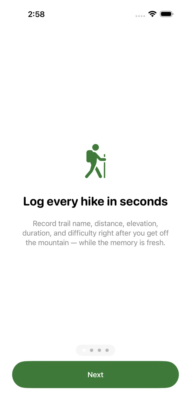 Trailhead screenshot 1
