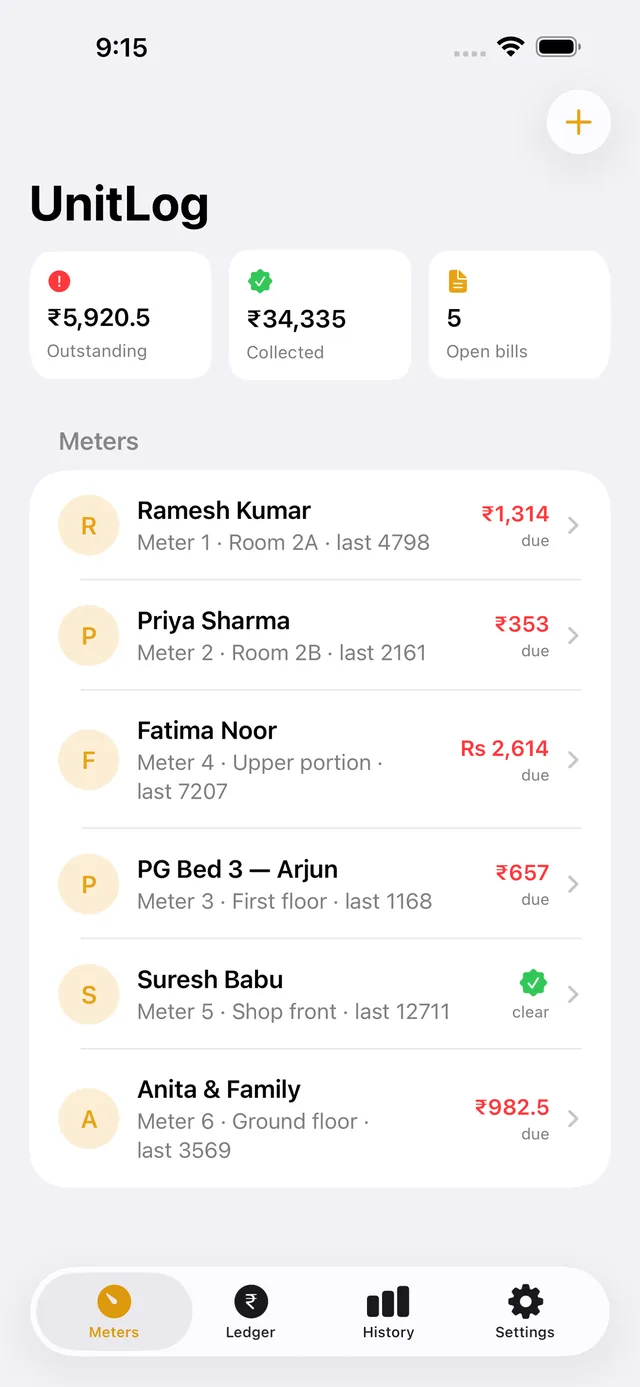 UnitLog screenshot 3