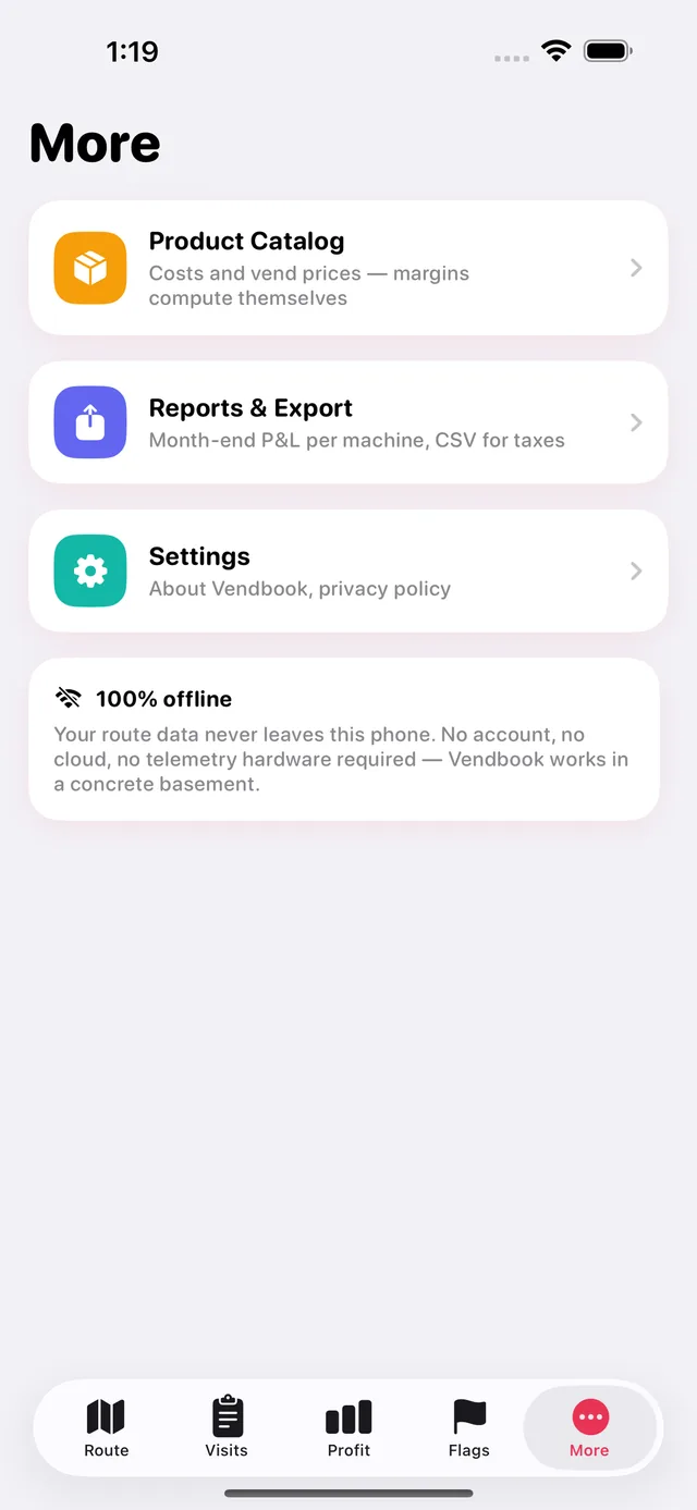 Vendbook screenshot 8