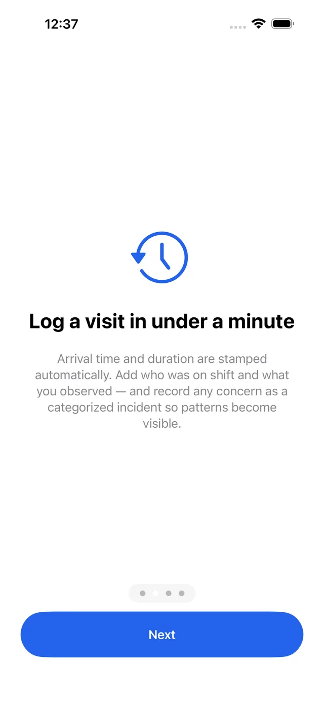 VisitProof screenshot 2