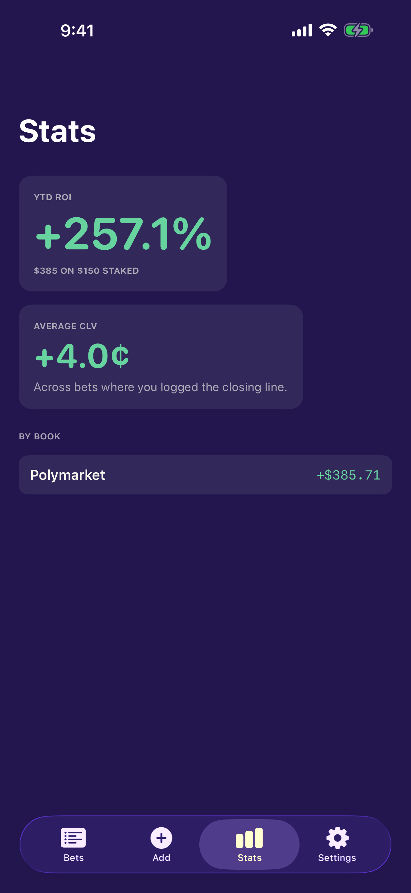 Wagerlog screenshot 3 of 4