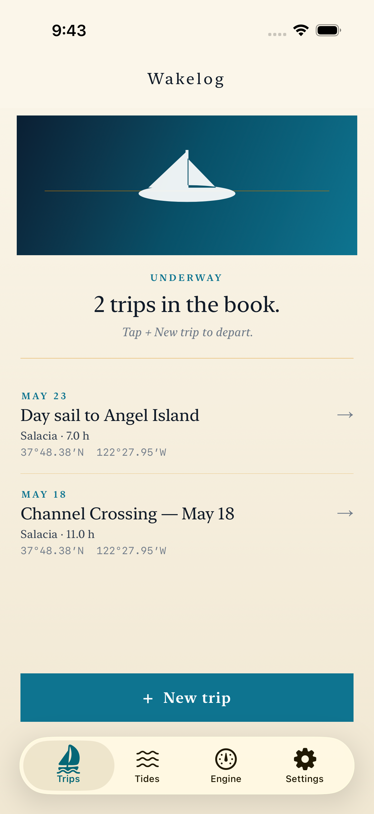 Wakelog screenshot 1 of 7