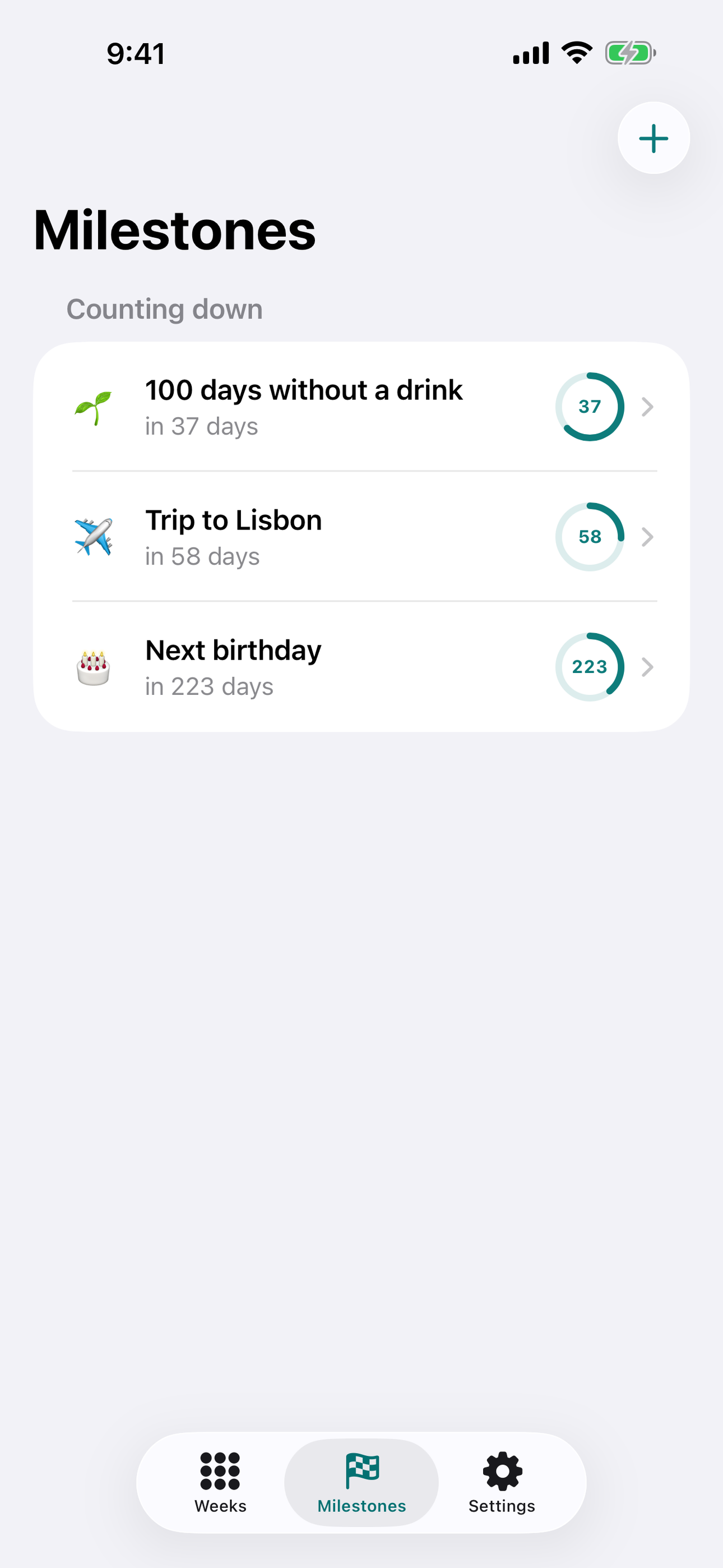 Weekdots: Life in Weeks screenshot 2 of 3