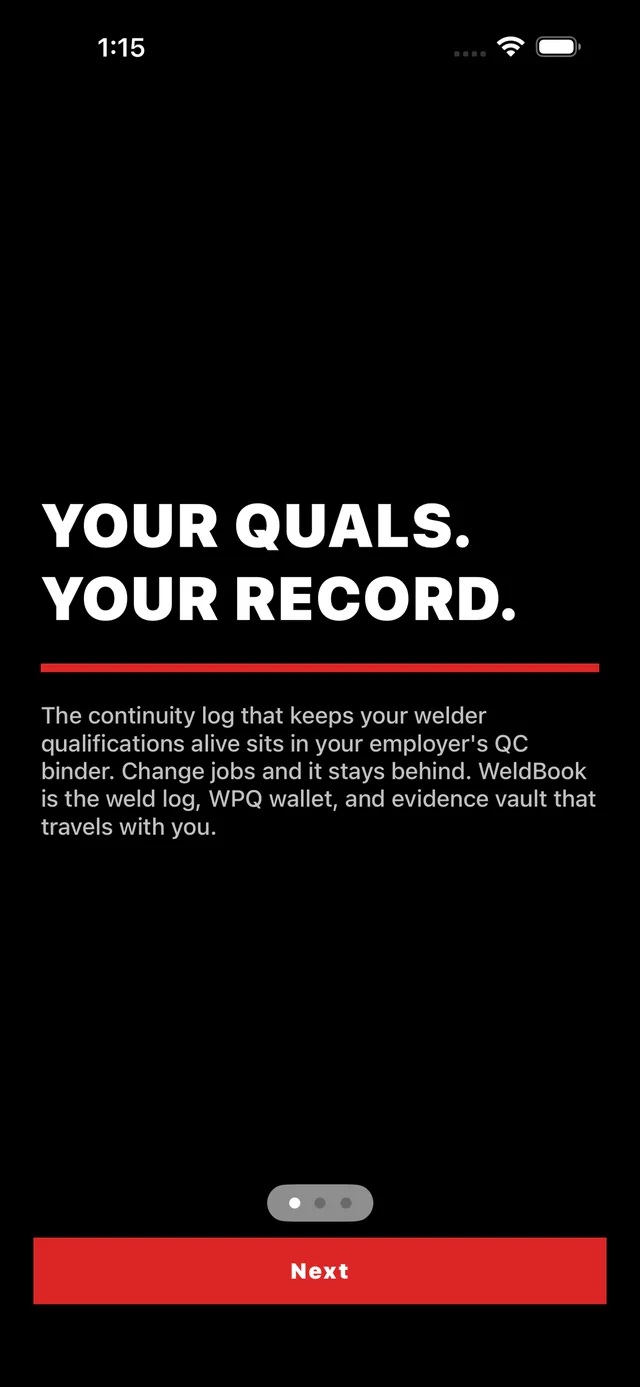 WeldBook screenshot 1